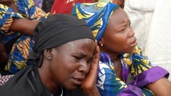 Mütter von entführten Schülerinnen aus Chibok - Aufnahme von 2014