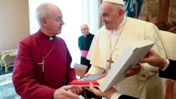 Pope Francis meets participants in the Assembly of Primates of the Anglican Communion