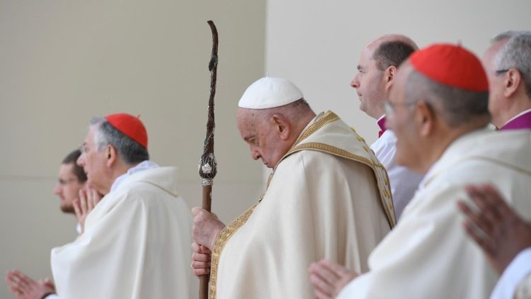 Падчас папскай Імшы на плошчы святога Марка ў Венецыі