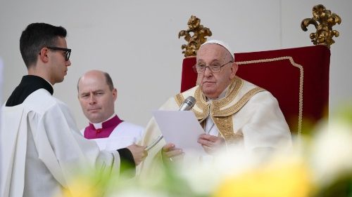 Папата на молитвата "Царице Небесна" във Венеция