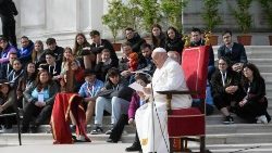 Fotogalerie z benátského setkání papeže Františka s mladými
