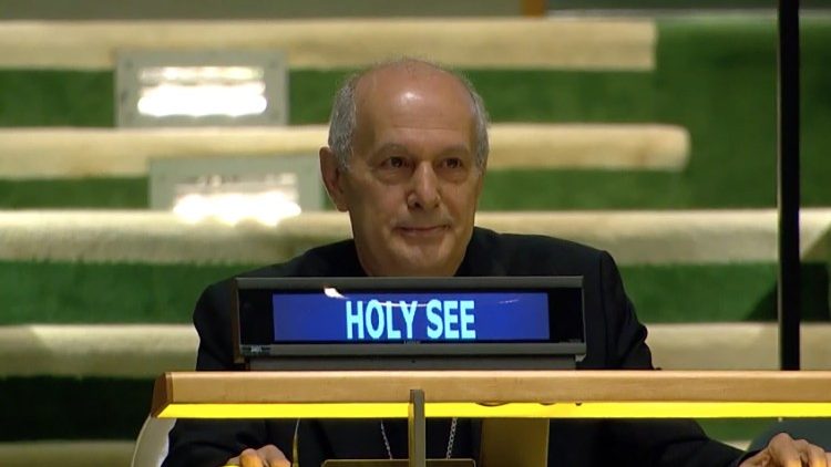 L'arcivescovo Gabriele Caccia, Osservatore permanente della Santa Sede all'Onu di New York