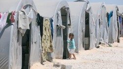 Сирийско дете в бежански лагер
