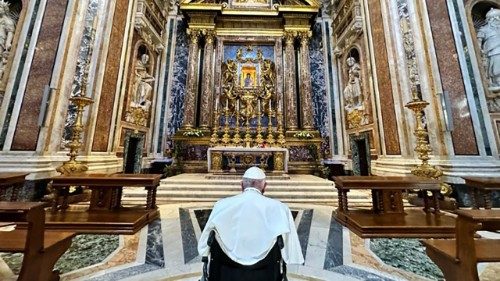 Papież Franciszek często modlił się przed obrazem Matki Bożej Salus Populi Romani