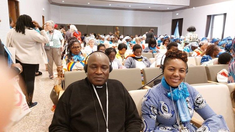 Padre Florence Rutaihwa akiwa Assisi kwenye mkutano wa wanawake.
