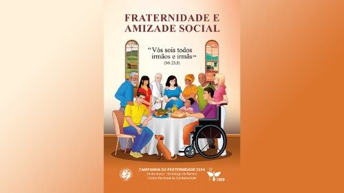O cartaz da  "Campanha da Fraternidade 2024" 