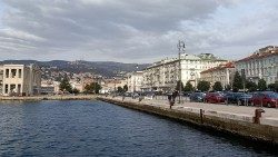 Panoramic view of Trieste, Italy