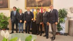 Презентация римского этапа Джиро д’Италия в мэрии Рима (29 апреля 2025 г.)
