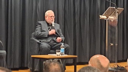 Archbishop Paul Richard Gallagher speaking at the Conference "The Military to Achieve Peace” 