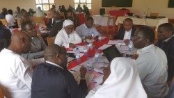 Lors du synode au Rwanda.
