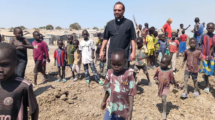Mgr Christian Carlassare, l'évêque de Bentiu.