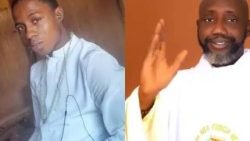 Seminarian Andrew Peter (left) killed by kidnappers. Also in this composite picture is Fr. Philip Ekweli (right) who was released